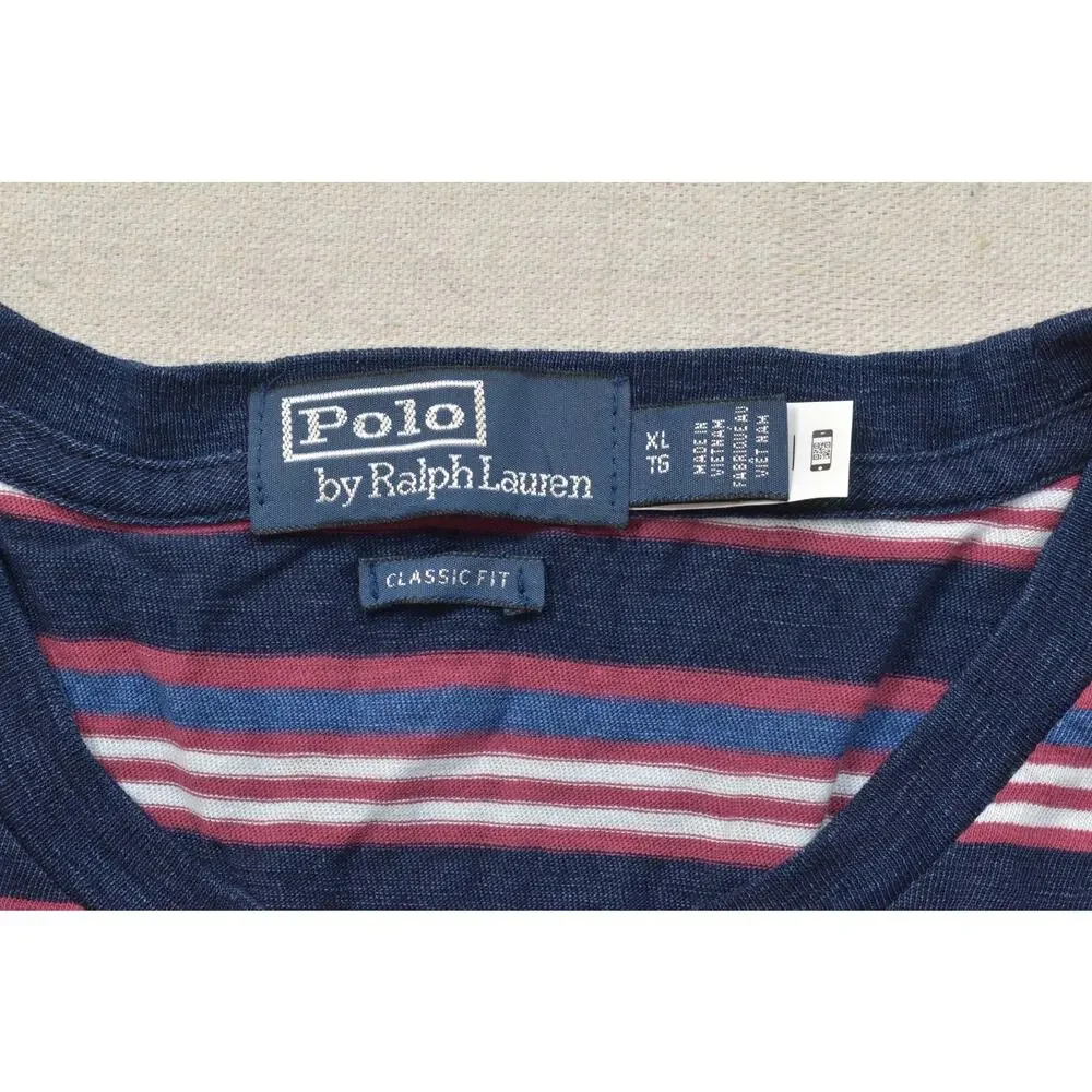 Polo Ralph Lauren Classic Fit XL Mens Long Sleeve T-Shirt Country Pocket Polo Co - Picture 2 of 8